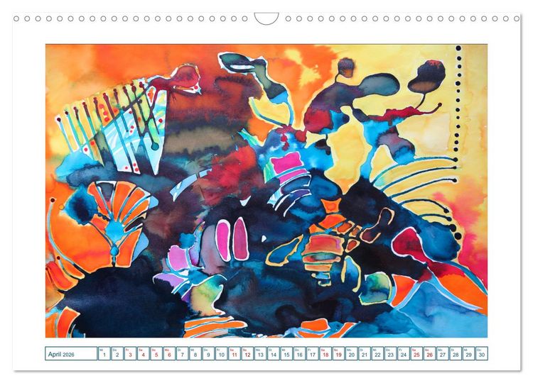 Produktbild: Farbverl&auml;ufe Lieblingsfarbe Bunt (Wandkalender 2026 DIN A3 quer), CALVENDO Monatskalender