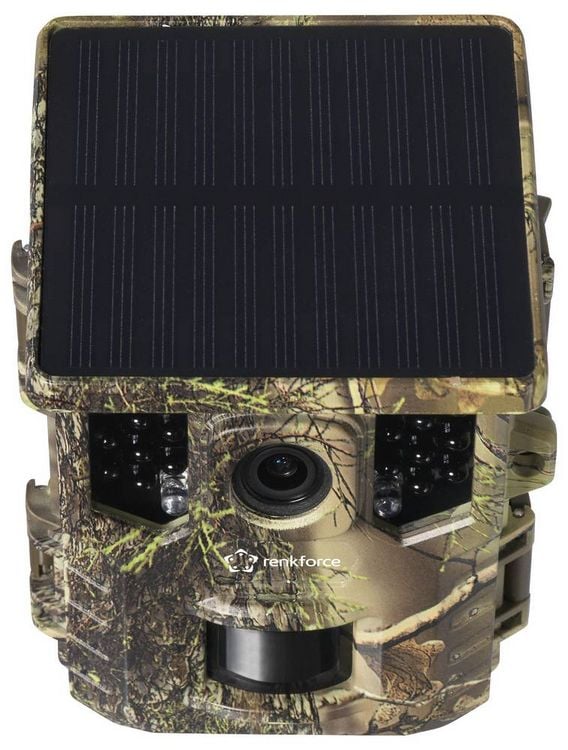 Produktbild: Renkforce RF-HC-800 Wildkamera 32 Megapixel WLAN, inkl. Solarladeger&auml;t mit Li-Ion-Akku Standard-Gr&uuml;n (seidenmatt)