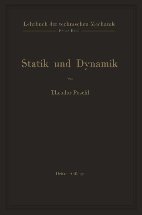 Produktbild: Lehrbuch der technischen Mechanik f&uuml;r Ingenieure und Physiker