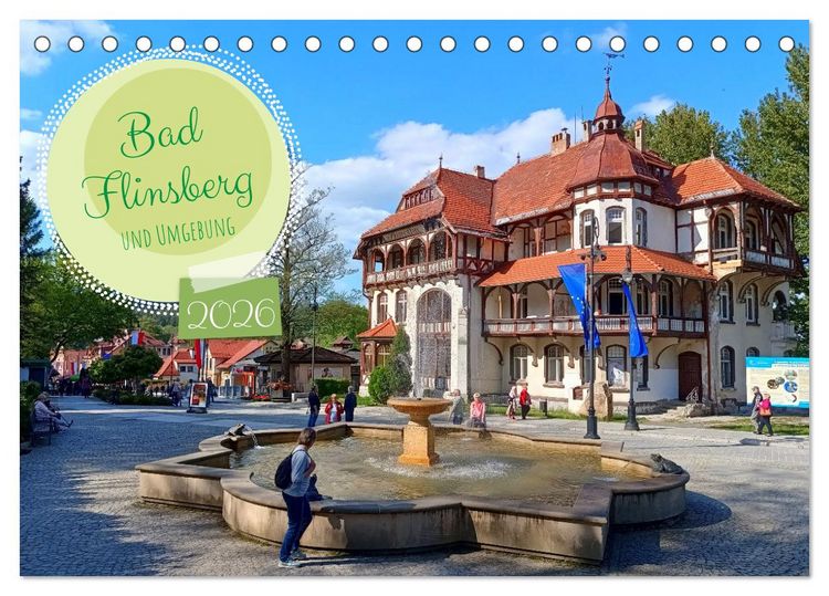 Produktbild: Bad Flinsberg und Umgebung (Tischkalender 2026 DIN A5 quer), CALVENDO Monatskalender