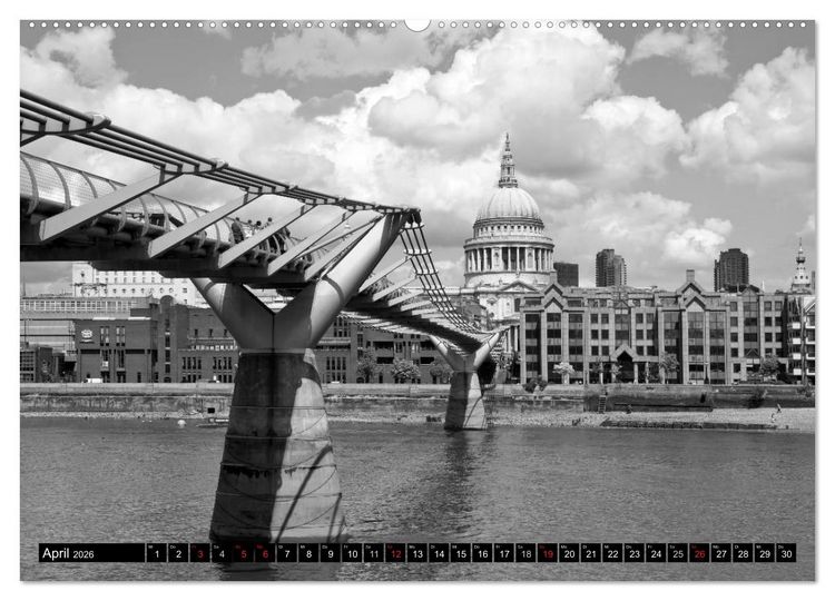 Produktbild: LONDON Stadtansichten (Wandkalender 2026 DIN A2 quer), CALVENDO Monatskalender