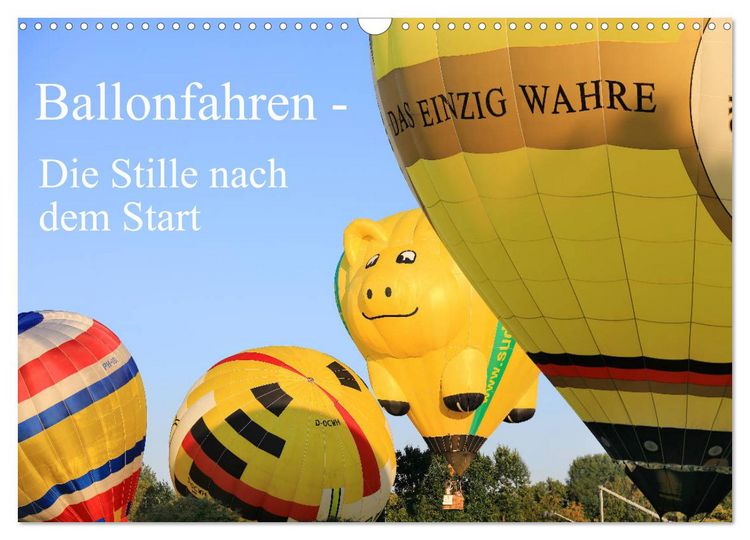 Produktbild: Ballonfahren - Die Stille nach dem Start (Wandkalender 2026 DIN A3 quer), CALVENDO Monatskalender