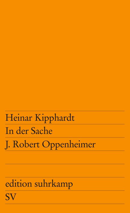 Produktbild: In der Sache J. Robert Oppenheimer