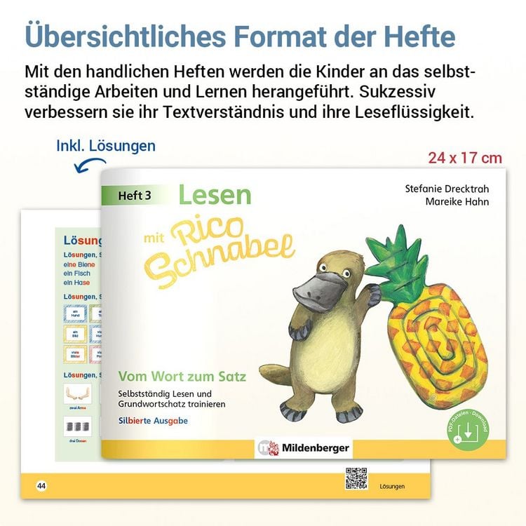 Produktbild: Lesen mit Rico Schnabel, Heft 3: Vom Wort zum Satz - silbierte Ausgabe