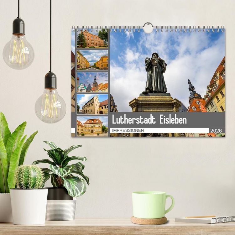 Produktbild: Lutherstadt Eisleben Impressionen (Wandkalender 2026 DIN A4 quer), CALVENDO Monatskalender