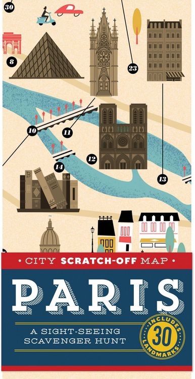 Produktbild: City Scratch-Off Map: Paris