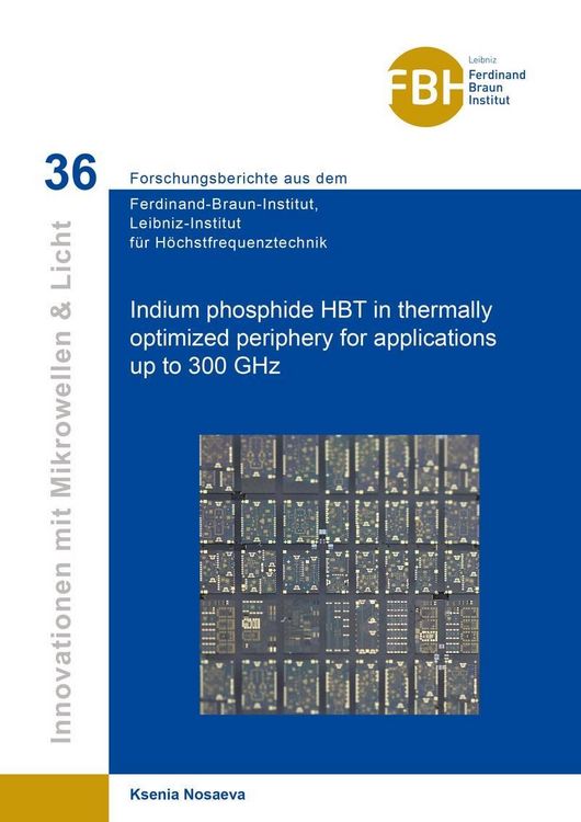 Produktbild: Indium phosphide HBT in thermally optimized periphery for applications up to 300 GHz