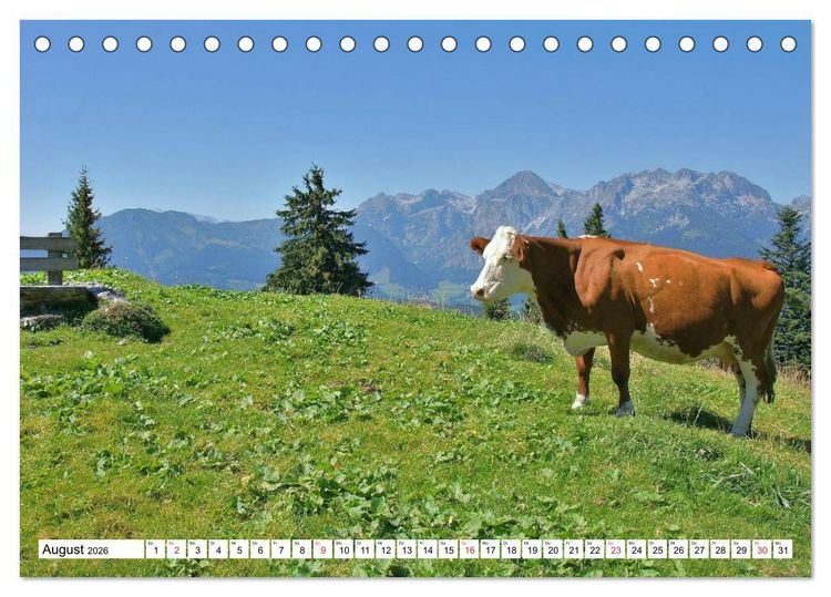 Produktbild: Die Alpen im Herzen von &Ouml;sterreich (Tischkalender 2026 DIN A5 quer), CALVENDO Monatskalender
