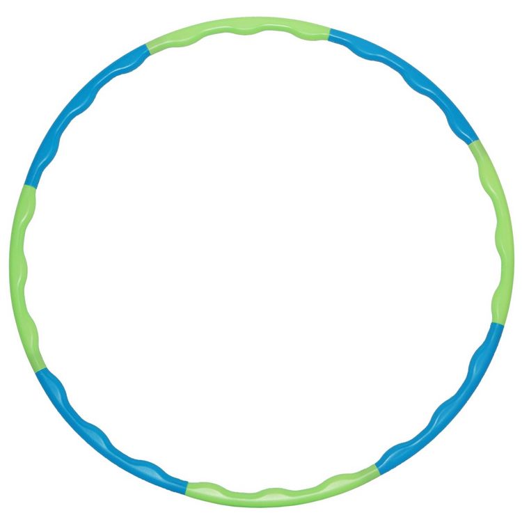 Produktbild: Fitnessreifen Hula Hoop zum Zusammenstecken blau/gr&uuml;n &Oslash;80cm
