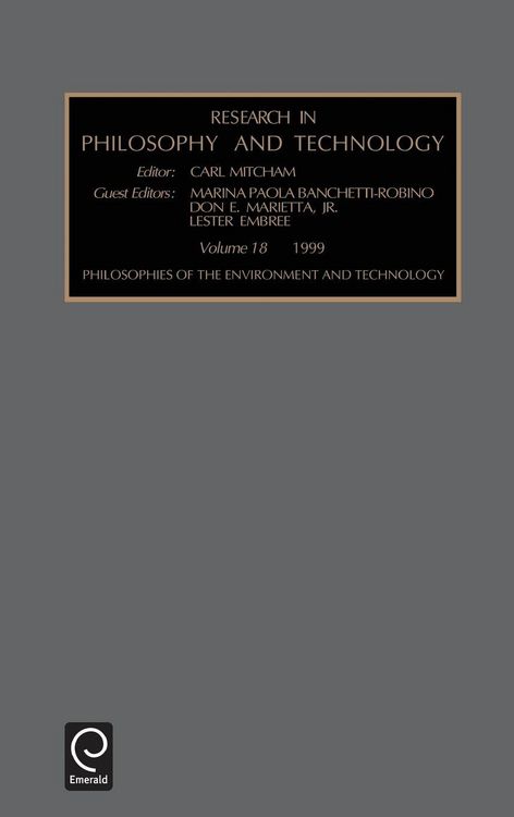 Produktbild: Philosophies of the Environment and Technology