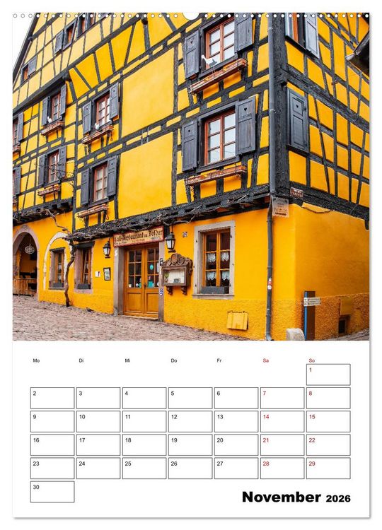Produktbild: Elsass - Impressionen (hochwertiger Premium Wandkalender 2026 DIN A2 hoch), Kunstdruck in Hochglanz