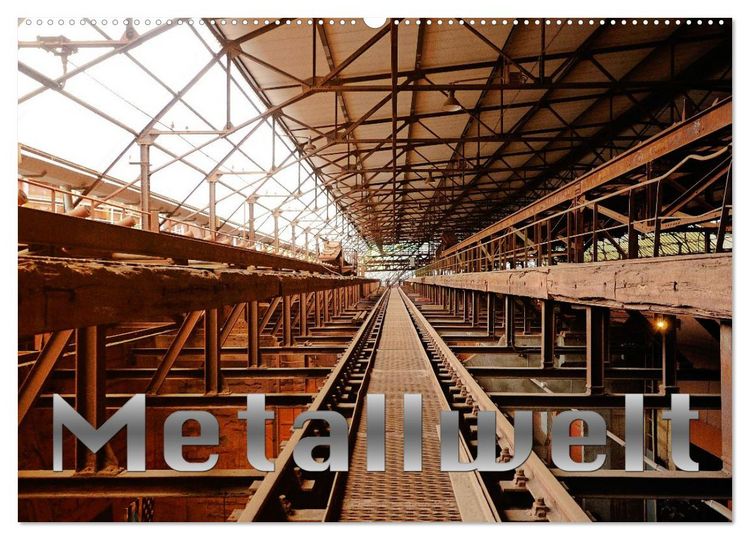 Produktbild: Metallwelt (Wandkalender 2027 DIN A2 quer), CALVENDO Monatskalender