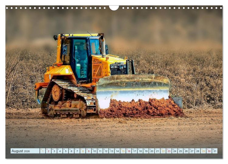 Produktbild: Bulldozer - b&auml;renstarke Arbeitstiere (Wandkalender 2026 DIN A3 quer), CALVENDO Monatskalender