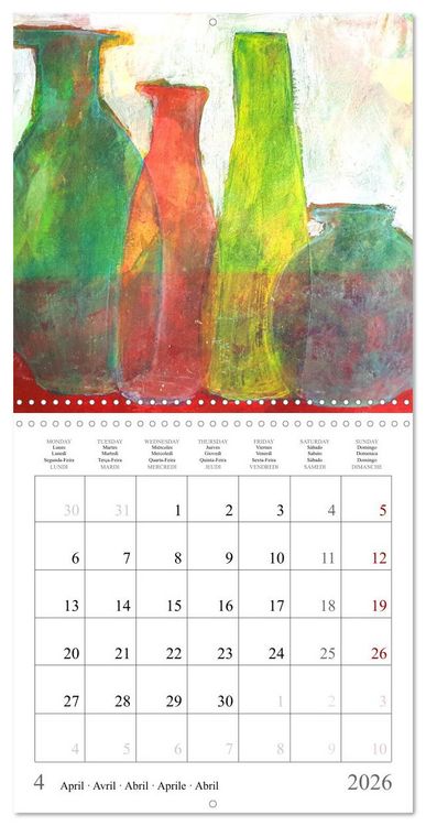 Produktbild: Oasis of calm - Finding silence in painted still life (Wall Calendar 2026 12 &times; 12 Inch) CALVENDO 12 Month Wall Calendar