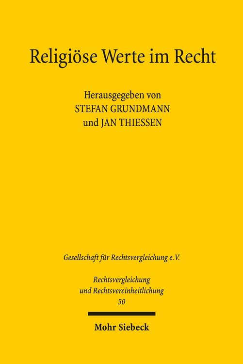 Produktbild: Religi&ouml;se Werte im Recht