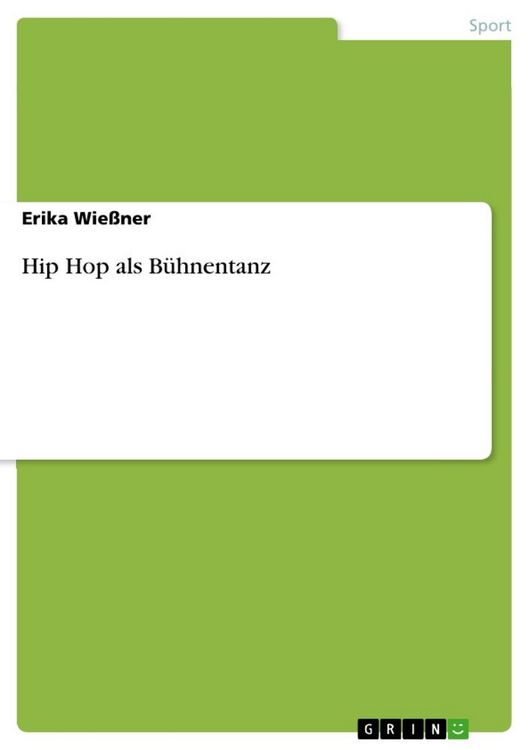 Produktbild: Hip Hop als B&uuml;hnentanz