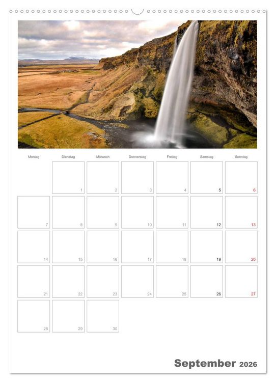 Produktbild: Faszination Island - Landschaftskalender mit Tagesplaner 2026 / Planer (hochwertiger Premium Wandkalender 2026 DIN A2 hoch), Kunstdruck in Hochglanz