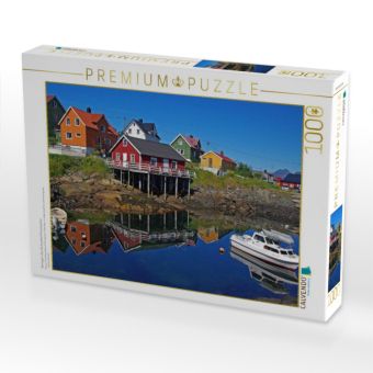 Produktbild: CALVENDO Puzzle Norwegen: Das Fischereidorf Henningsvaer | 1000 Teile Lege-Gr&ouml;&szlig;e 64x48cm Foto-Puzzle f&uuml;r gl&uuml;ckliche Stunden