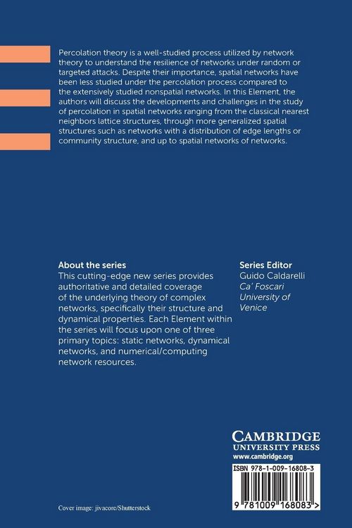 Produktbild: Percolation in Spatial Networks