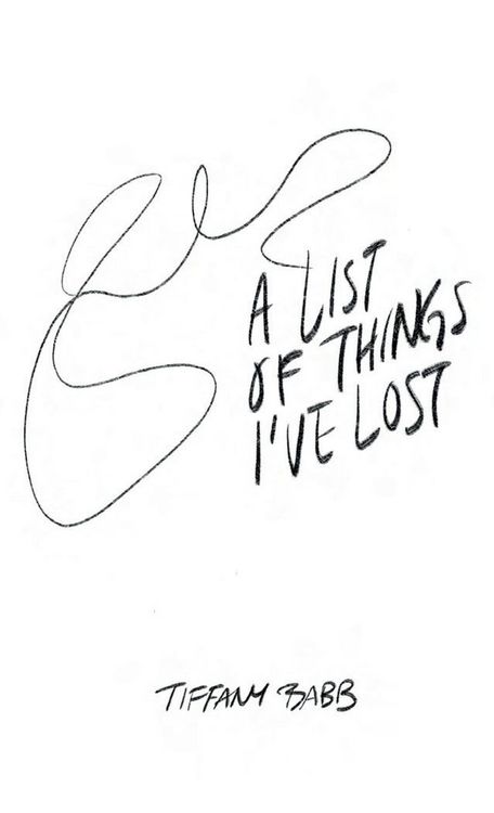 Produktbild: A List of Things I've Lost
