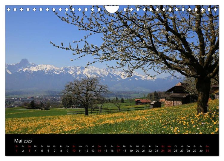 Produktbild: Berner Oberland (Wandkalender 2026 DIN A4 quer), CALVENDO Monatskalender