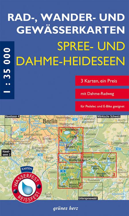 Produktbild: Rad-, Wander- und Gew&auml;sserkarten-Set: Spree- und Dahme-Heideseen