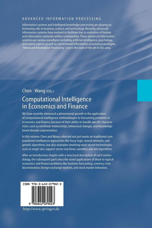 Produktbild: Computational Intelligence in Economics and Finance