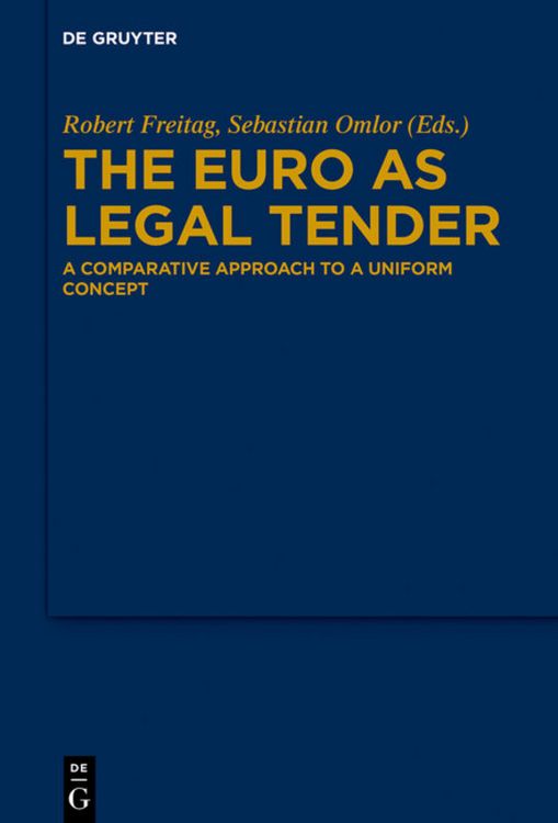 Produktbild: The Euro as Legal Tender