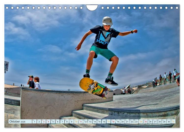 Produktbild: Skateboarding - nichts f&uuml;r Weicheier (Wandkalender 2026 DIN A4 quer), CALVENDO Monatskalender