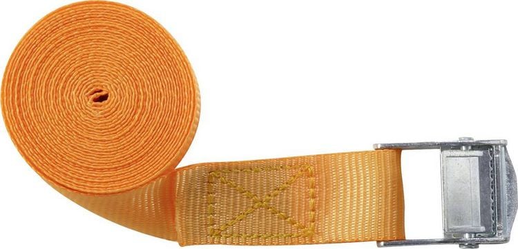 Produktbild: TOOLCRAFT TO-6811767 Klemmgurt Zugkraft LC Niederzurren (einzeln/direkt)=125 daN (L x B) 3 m x 25 mm Klemmschloss EN 12195-2