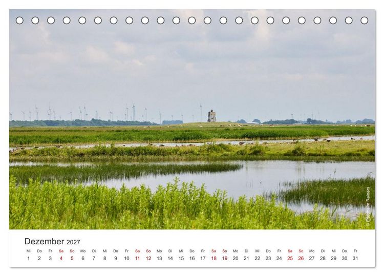 Produktbild: Halbinsel Eiderstedt - Momente der Natur (Tischkalender 2027 DIN A5 quer), CALVENDO Monatskalender