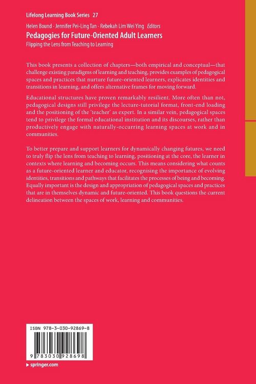 Produktbild: Pedagogies for Future-Oriented Adult Learners