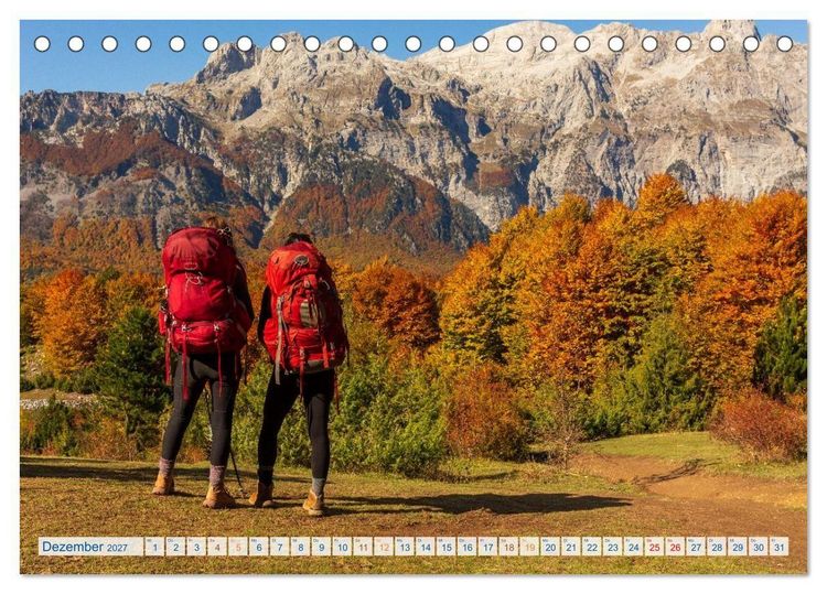 Produktbild: Abenteuer Theth - Unterwegs in den Albanischen Alpen (Tischkalender 2027 DIN A5 quer), CALVENDO Monatskalender