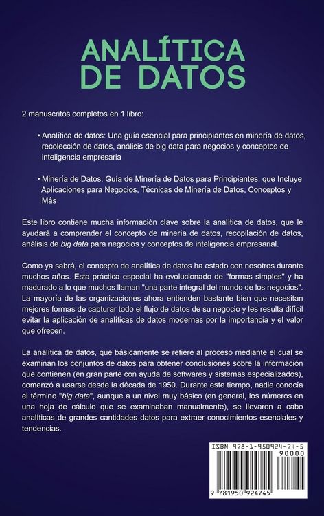 Produktbild: Anal&iacute;tica de datos