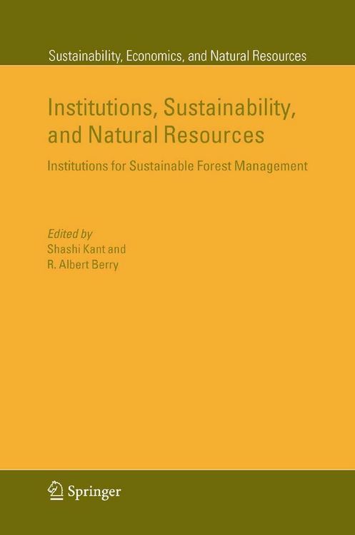 Produktbild: Institutions, Sustainability, and Natural Resources