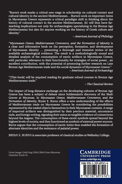 Produktbild: Mycenaean Greece, Mediterranean Commerce, and the Formation of Identity