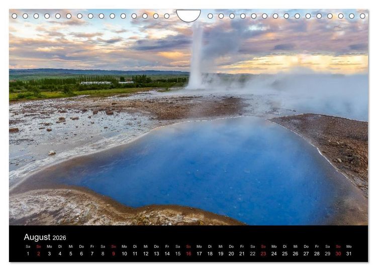 Produktbild: ISLAND - Zauber der Natur (Wandkalender 2026 DIN A4 quer), CALVENDO Monatskalender