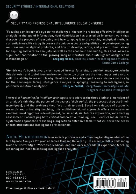 Produktbild: Reasoning for Intelligence Analysts