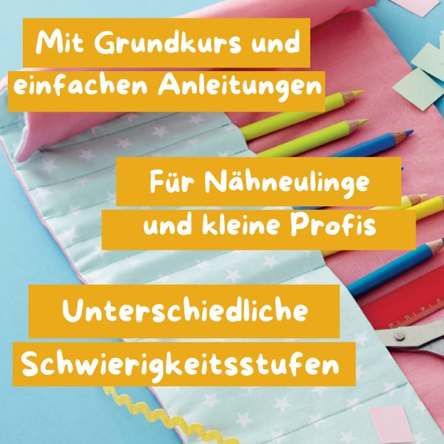 Produktbild: Kreativstart Kids N&auml;hen. Anleitungsbuch und Material
