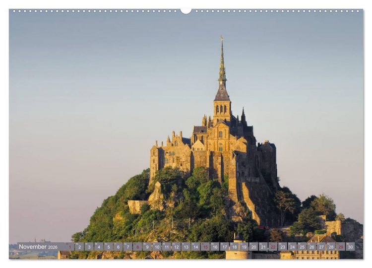 Produktbild: Le Mont-Saint-Michel - Sagenumwobener Klosterberg im Watt (Wandkalender 2026 DIN A2 quer), CALVENDO Monatskalender