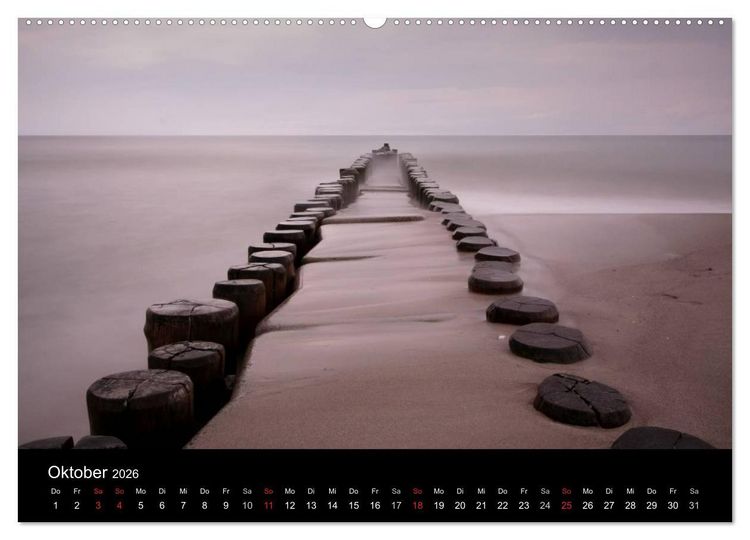 Produktbild: Traumhafte Ostseek&uuml;ste (Wandkalender 2026 DIN A2 quer), CALVENDO Monatskalender
