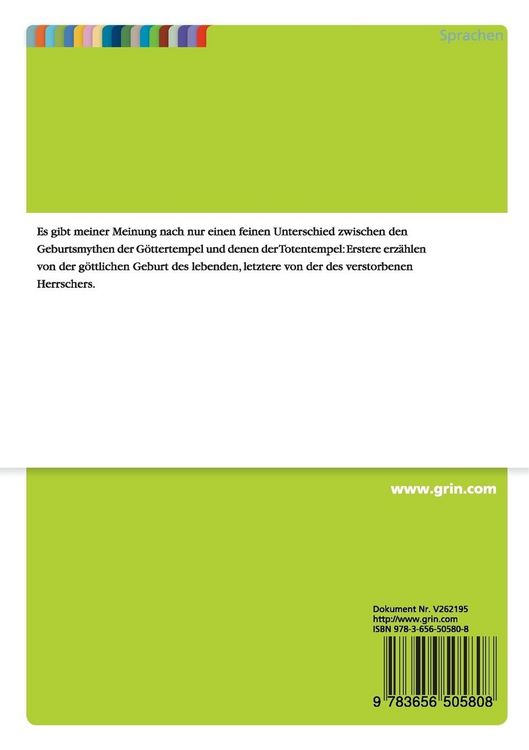 Produktbild: Diesseits oder Jenseits? Zum Geburtsmythos der Hatschepsut