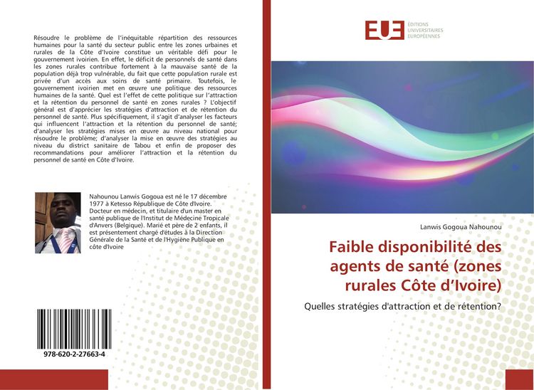 Produktbild: Faible disponibilit&eacute; des agents de sant&eacute; (zones rurales C&ocirc;te d'Ivoire)