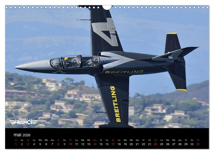 Produktbild: Ailes sur la France (Calendrier mural 2026 DIN A3 vertical), CALVENDO calendrier mensuel