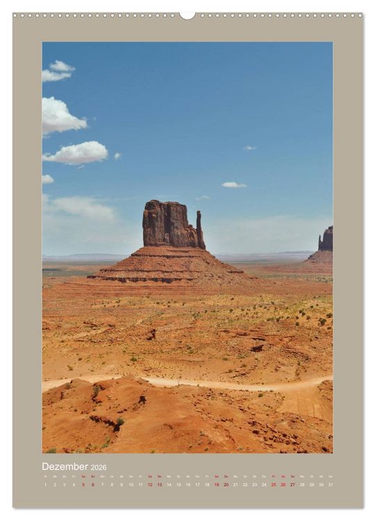 Produktbild: Erlebe mit mir das Monument Valley (hochwertiger Premium Wandkalender 2026 DIN A2 hoch), Kunstdruck in Hochglanz