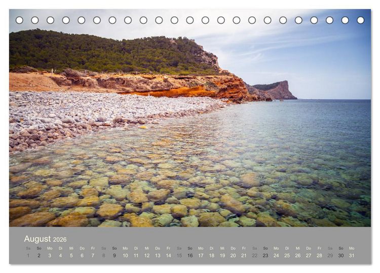 Produktbild: Ibiza - Spanien (Tischkalender 2026 DIN A5 quer), CALVENDO Monatskalender