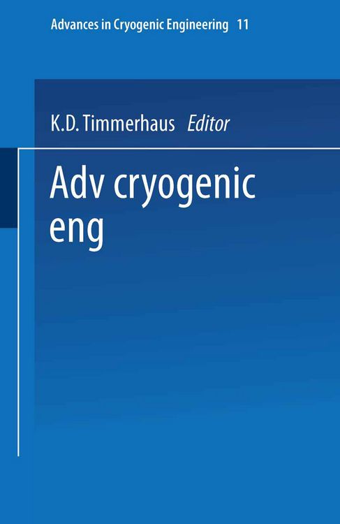 Produktbild: Advances in Cryogenic Engineering