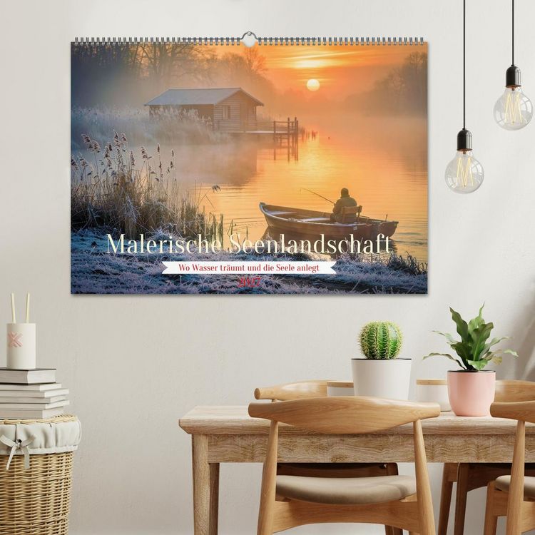 Produktbild: Malerische Seenlandschaft (Wandkalender 2027 DIN A2 quer), CALVENDO Monatskalender