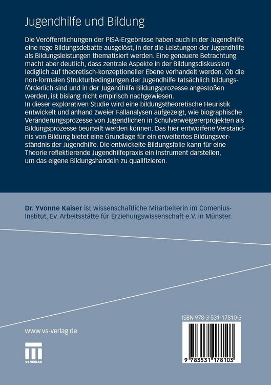 Produktbild: Jugendhilfe und Bildung