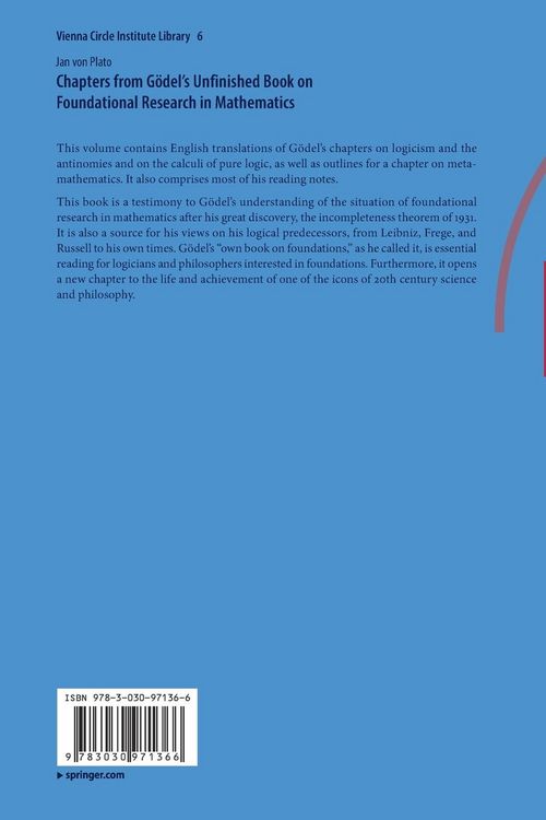 Produktbild: Chapters from G&ouml;del&rsquo;s Unfinished Book on Foundational Research in Mathematics
